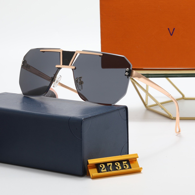 Designer Men's Sunglasses Frameless Fashion L2735 Series Sunglasses Woman's Luxury Glasses Summer Outdoor Driving UV400 High Quality Goggles With Box
Designer Men's Sunglasses Frameless Fashion L2735 Series Sunglasses Woman's Luxury Glasses Summer Outdoor Driving UV400 High Quality Goggles With Box