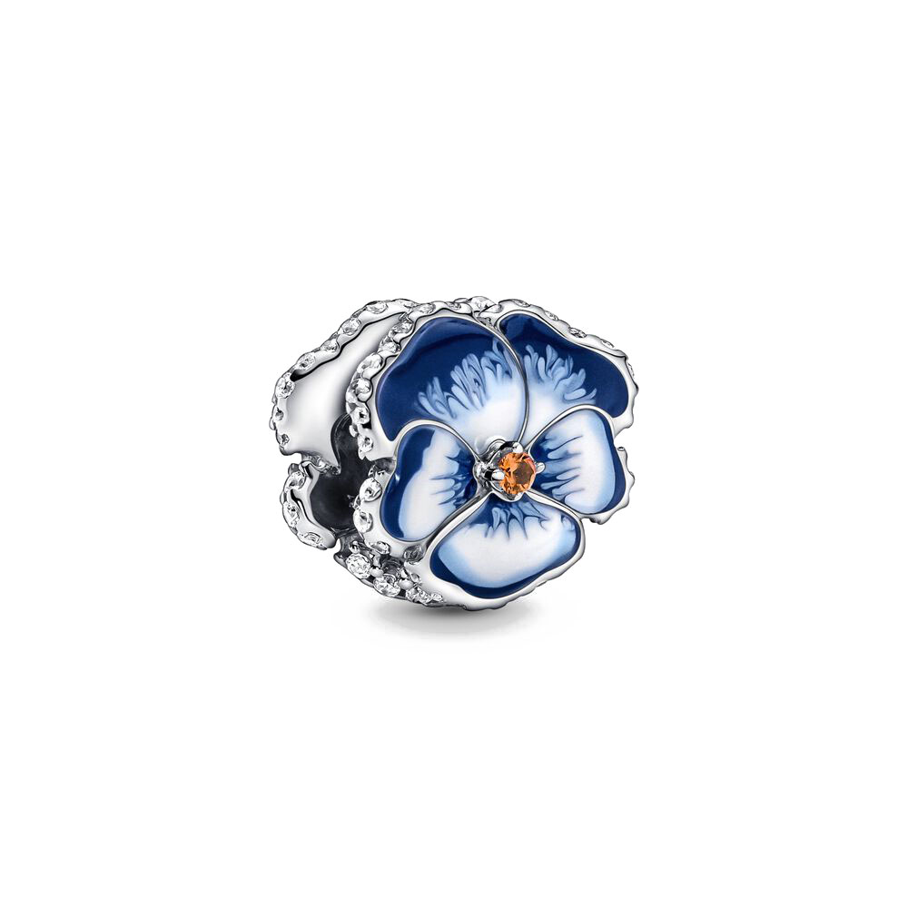 New Popular 925 Sterling Silver European Fashion Spring Pink Flower Friend Clip Envelope Curly Caterpillar Beads For Charm Bracelet Jewelry