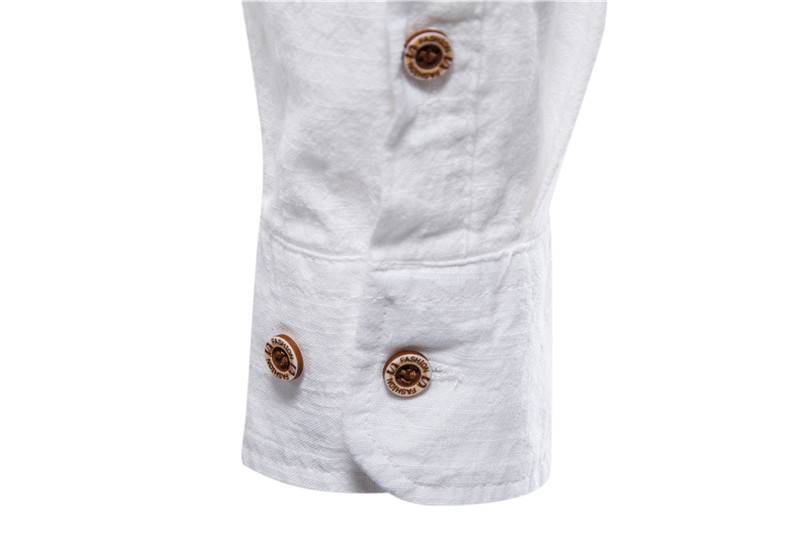 AIOPESON Spring Cotton Social Shirt Men Solid Color High Quality Long Sleeve for Lapel Casual 's s 220322