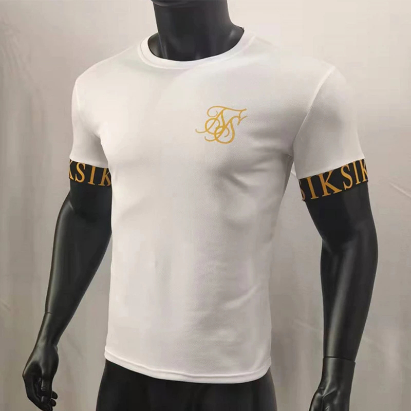 Sik Silk T Shirt Men Summer Short Sleeve Compression Tshirt Mesh Tops Tee Male Clothing Casual Fashion T shirts 220712