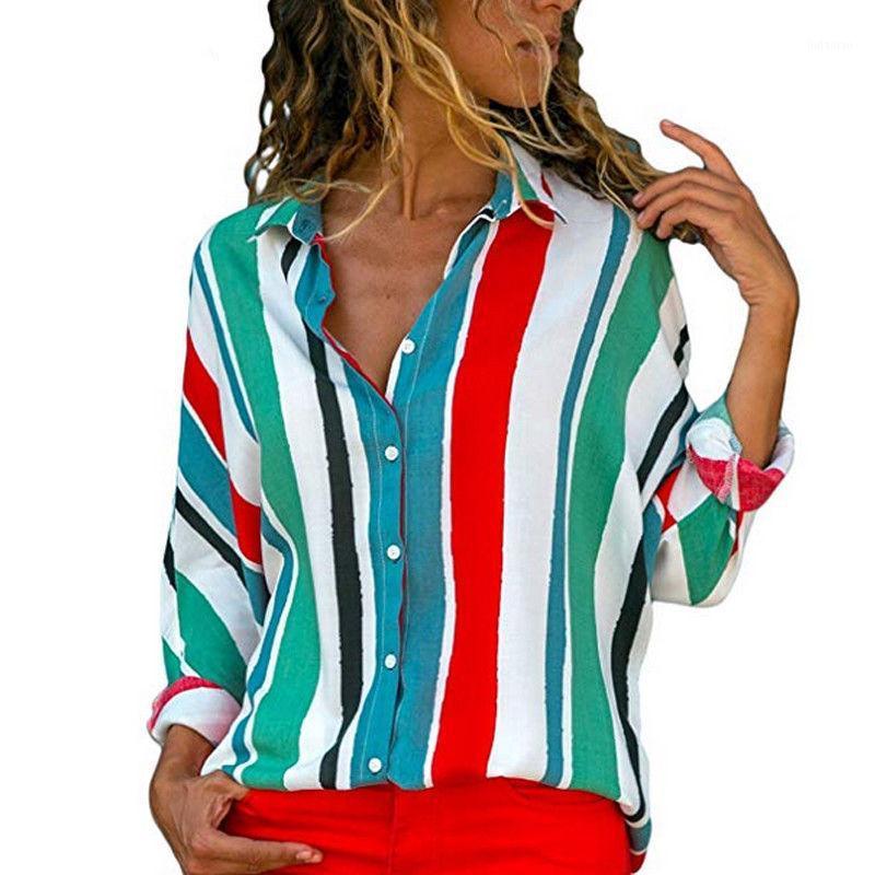 Fashion Womens Long Sleeve Loose Blouse Casual Turn Down Collar Shirt Summer Autumn Elegant Woman Striped Tops Women' Blouses & Shirts, As photo show
Fashion Womens Long Sleeve Loose Blouse Casual Turn Down Collar Shirt Summer Autumn Elegant Woman Striped Tops Women' Blouses & Shirts, As photo show