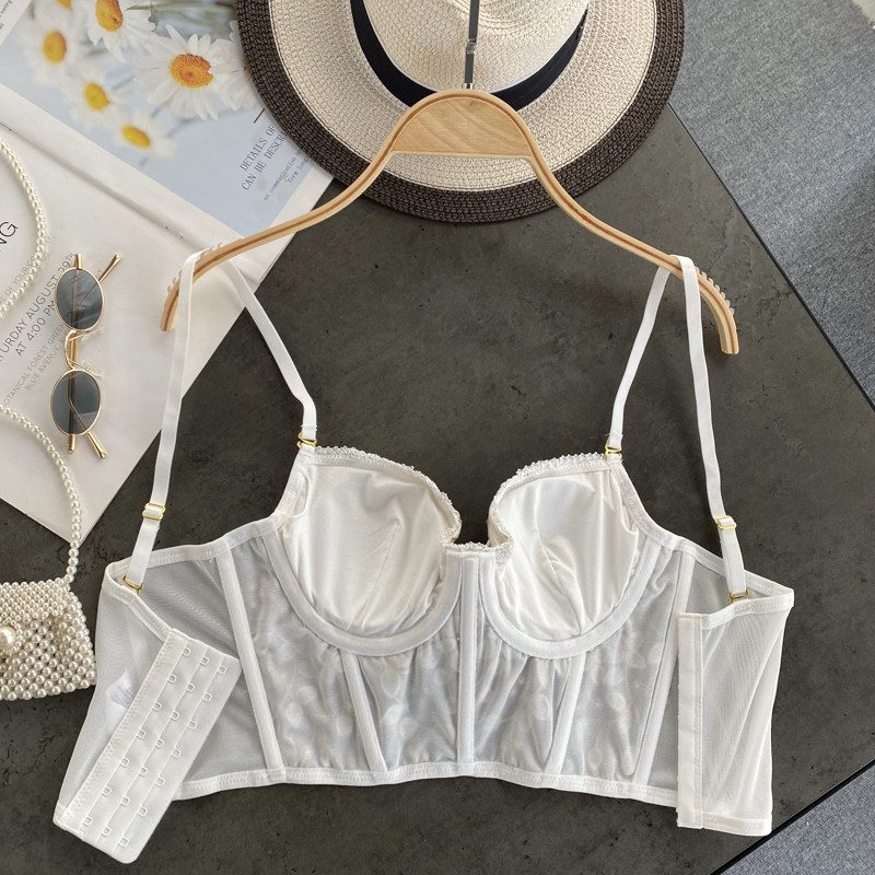 Dancing Halter Vest Women's Wear Ins Embroidery Underwear Fashion Sexy Sleeveless Bustier Crop Y1150 220316