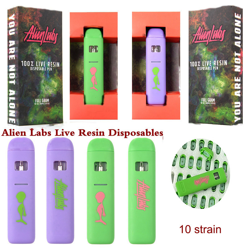 ALIEN LABS Live Resin Disposable Vape Pen Disposables Pod Green Purple E Cigarette Alienlabs Empty 0.8ml 350mah With the Packagings 10 cake packwoods sauce jeeter
ALIEN LABS Live Resin Disposable Vape Pen Disposables Pod Green Purple E Cigarette Alienlabs Empty 0.8ml 350mah With the Packagings 10 cake packwoods sauce jeeter
