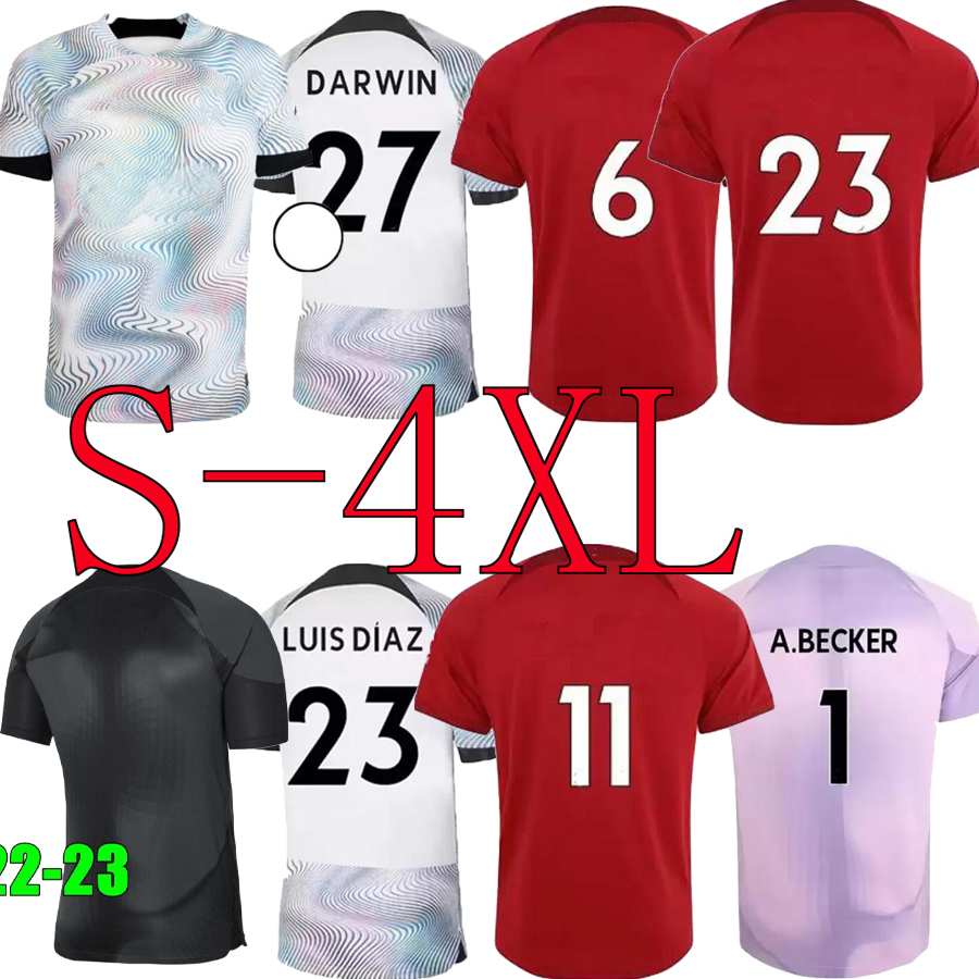 4XL 22 23 season home away 3rd RED soccer jerseys Carvalho 2022 2023 Mohamed Diogo Luis DIaz football shirts men kit Fabio Alexander Arnold DARWIN 27, White
4XL 22 23 season home away 3rd RED soccer jerseys Carvalho 2022 2023 Mohamed Diogo Luis DIaz football shirts men kit Fabio Alexander Arnold DARWIN 27, White