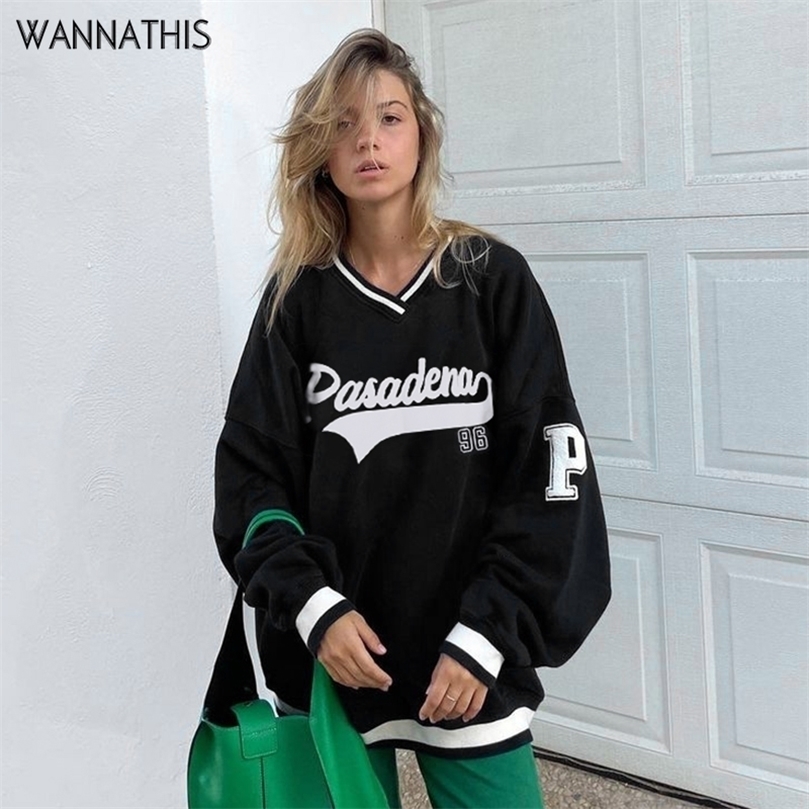 WannaThis Letter Printing Women Loose Korean Sweatshirts Casual Long Sleeve Pullover Autumn Streetwear School 220607, Black
WannaThis Letter Printing Women Loose Korean Sweatshirts Casual Long Sleeve Pullover Autumn Streetwear School 220607, Black