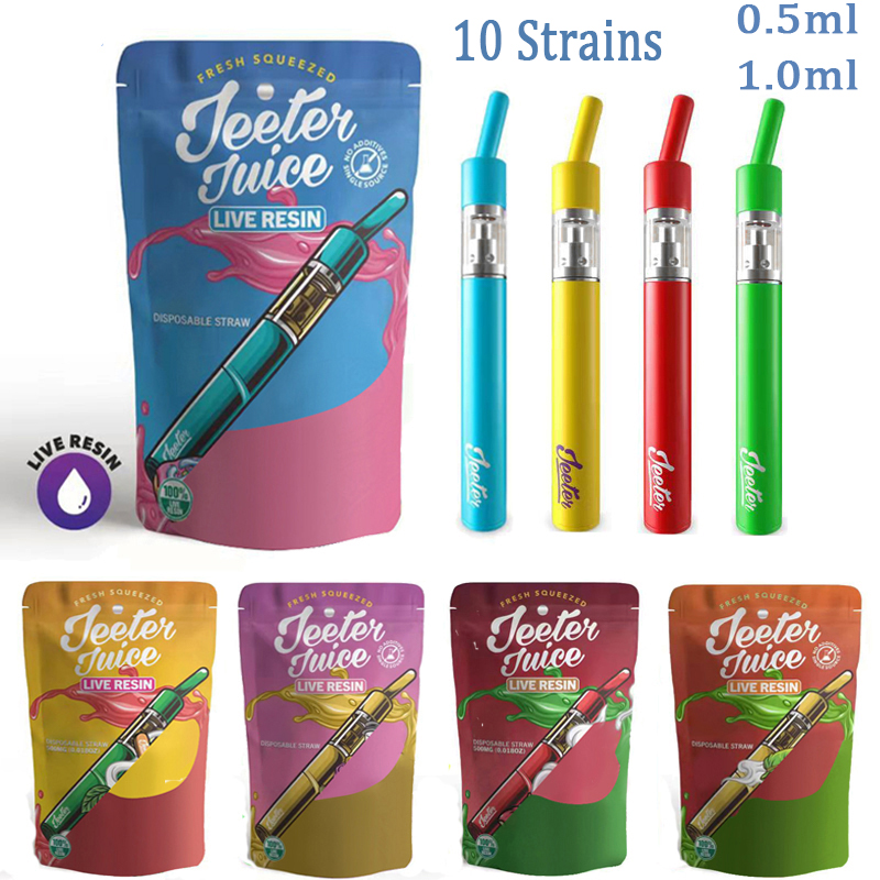 JEETER Rchargeable E Cigarettes Disposables Vapes 10 Strains Empty Device Pods 0.5ml 1.0ml Vapor Carts Starters Kits 180mah Preheat Battery E Cigs
JEETER Rchargeable E Cigarettes Disposables Vapes 10 Strains Empty Device Pods 0.5ml 1.0ml Vapor Carts Starters Kits 180mah Preheat Battery E Cigs