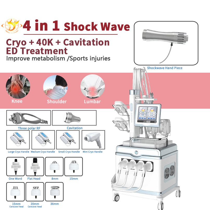 Radial Shockwave Therapy With Cryolipolysis Handle Portable Shock Wave Machine For Weigth Loss
Radial Shockwave Therapy With Cryolipolysis Handle Portable Shock Wave Machine For Weigth Loss