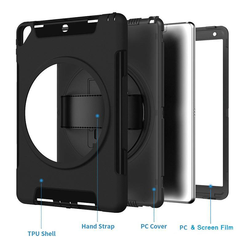 3 in 1 Hybrid Robot Defender Heavy Duty Shockproof Tablet PC Case For Ipad 10.2 8th mini 4 5 IpadPro 10.5 Air 2 Ipad9.7 Pro 11 back cover With wrist s