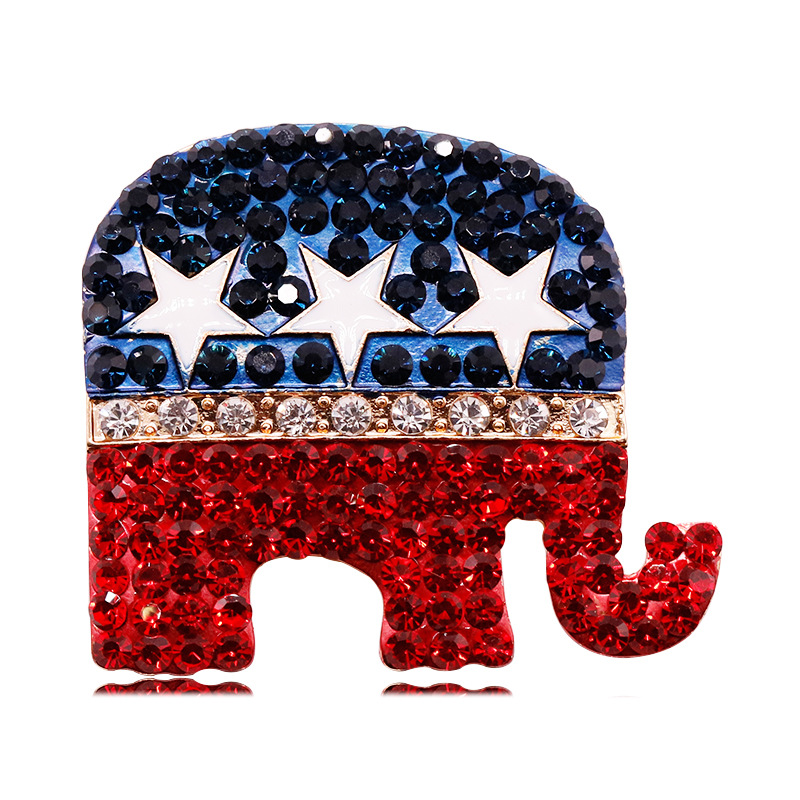 Blue Crystal Vintage Elephant Brooches for Women High Grade Fashion republican mark Brooch Pins Coat Accessories Animal Jewelry Gifts
Blue Crystal Vintage Elephant Brooches for Women High Grade Fashion republican mark Brooch Pins Coat Accessories Animal Jewelry Gifts