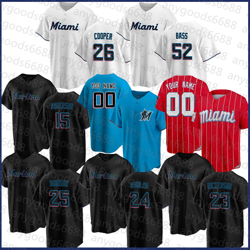 Miami 2022 New Marlins Baseball Jersey 22 Sandy Alcantara 16 Jose Fernandez 15 Brian Anderson 25 Lewis Brinson 24 Avisaíl García 26 Garrett Cooper 23 Alex Jackson 1 Diaz, Mens(malinyu
Miami 2022 New Marlins Baseball Jersey 22 Sandy Alcantara 16 Jose Fernandez 15 Brian Anderson 25 Lewis Brinson 24 Avisaíl García 26 Garrett Cooper 23 Alex Jackson 1 Diaz, Mens(malinyu