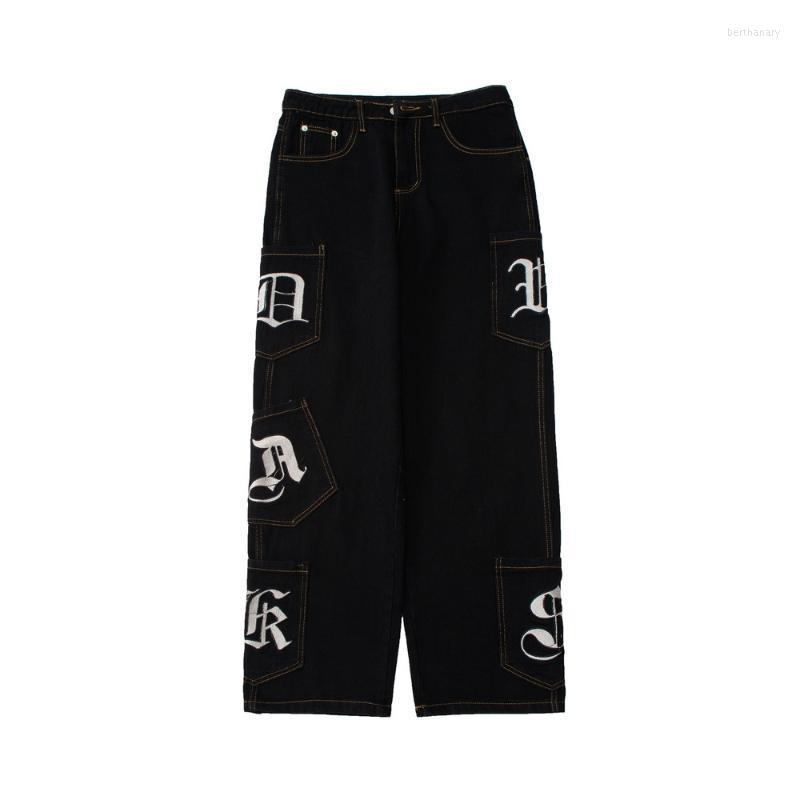 Men's Jeans Men Embroidered Sanskrit Loose Wide-Leg Pants High Street Straight Trousers Clothing Denim MenMen's Bert22, Black
Men's Jeans Men Embroidered Sanskrit Loose Wide-Leg Pants High Street Straight Trousers Clothing Denim MenMen's Bert22, Black
