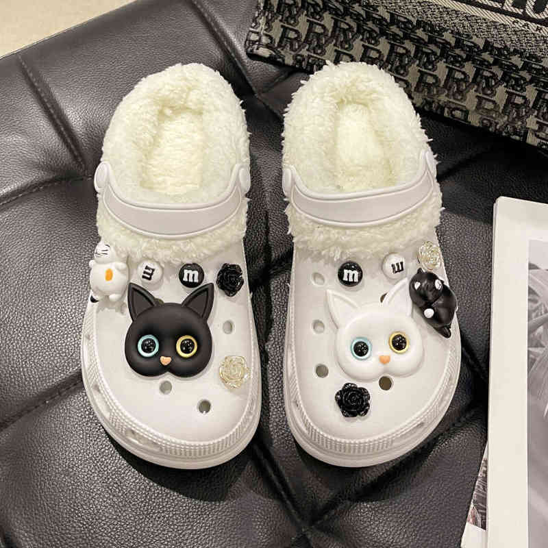 Winter Women Slippers 6cm Platform Clogs Warm Furry Slippers Female Fur Indoor Home Cotton Shoes Fluffy Slides Plus 40 T220816, Pink- no charms
Winter Women Slippers 6cm Platform Clogs Warm Furry Slippers Female Fur Indoor Home Cotton Shoes Fluffy Slides Plus 40 T220816, Pink- no charms