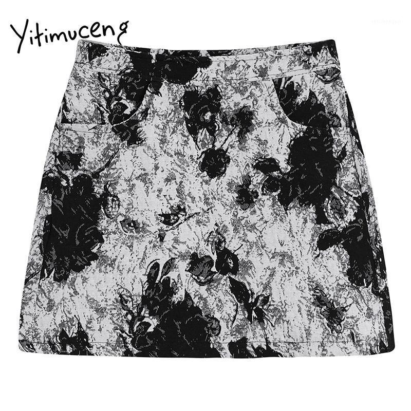 Skirts Yitimuceng Vintage Skirt Women Floral Print Pockets Mini High Waist A-Line Black Clothing 2022 Summer Korean Fashion
Skirts Yitimuceng Vintage Skirt Women Floral Print Pockets Mini High Waist A-Line Black Clothing 2022 Summer Korean Fashion