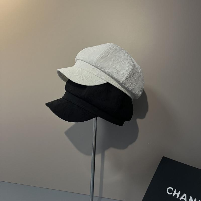 Berets Flower Pleated Peaked Cap Spring And Summer Thin Section Breathable Simple Octagonal Hat Ladies All-match Sboy HatsBerets, White
Berets Flower Pleated Peaked Cap Spring And Summer Thin Section Breathable Simple Octagonal Hat Ladies All-match Sboy HatsBerets, White