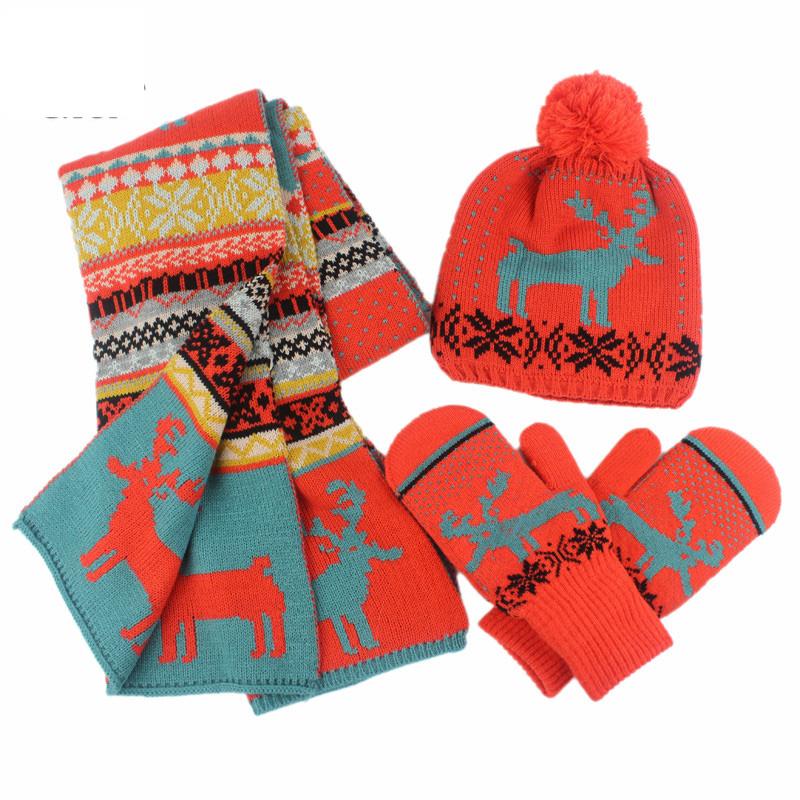Berets Winter Knitted Hat Scarf Glove 3 Pieces Set Keep Warm Christmas Pattern Present Adult Thick Suit, Black
Berets Winter Knitted Hat Scarf Glove 3 Pieces Set Keep Warm Christmas Pattern Present Adult Thick Suit, Black