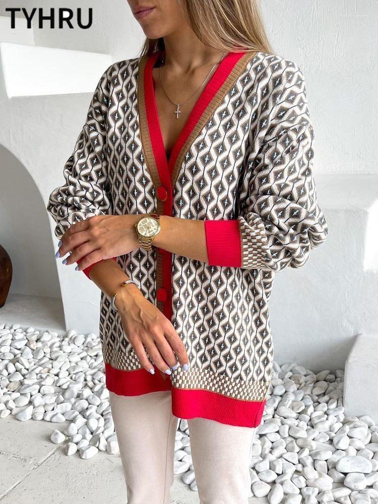 Women' Knits & Tees Women' Knitting Sweater Color Matching Diamond Lattice Single-Breasted Buttons Loose Casual Knitted Cardigan Sweat, Sky blue
Women' Knits & Tees Women' Knitting Sweater Color Matching Diamond Lattice Single-Breasted Buttons Loose Casual Knitted Cardigan Sweat, Sky blue
