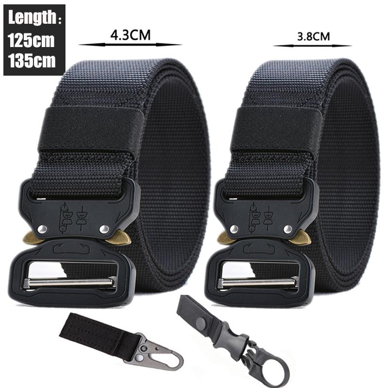 Belts Military Tactical Belt Outdoor Sport Alloy Button Nylon Army Heavy Duty Hunting Accessories Waist Strap Men Cowboy, Black
Belts Military Tactical Belt Outdoor Sport Alloy Button Nylon Army Heavy Duty Hunting Accessories Waist Strap Men Cowboy, Black