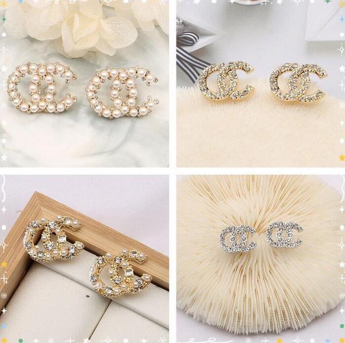 Wedding Party Jewerlry 925 Silver Hypoallergenic Designer Earrings 20 Styles Luxury Brand Letters Stud Famous Women Round Crystal Rhinestone Pearl Earring
Wedding Party Jewerlry 925 Silver Hypoallergenic Designer Earrings 20 Styles Luxury Brand Letters Stud Famous Women Round Crystal Rhinestone Pearl Earring