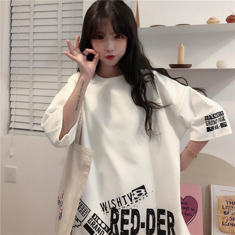 Women's T-Shirt " 2022 Summer Women Preppy Style Casual Letter O-Neck Female Tee Tops Loose Solid Color Fashion Ladies Short SleeveWome, Black
Women's T-Shirt " 2022 Summer Women Preppy Style Casual Letter O-Neck Female Tee Tops Loose Solid Color Fashion Ladies Short SleeveWome, Black