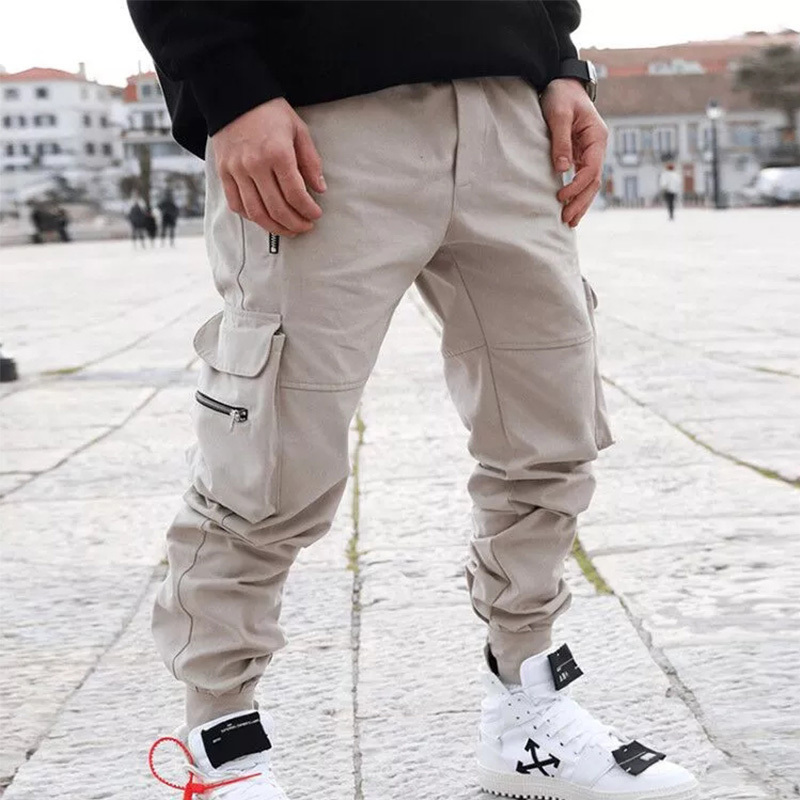 Joggers Men Harem Pants Multi Pockets Streetwear Hip Hop Sweatpants Harajuku Spring Casual Track Cargo Pant Trousers 220705