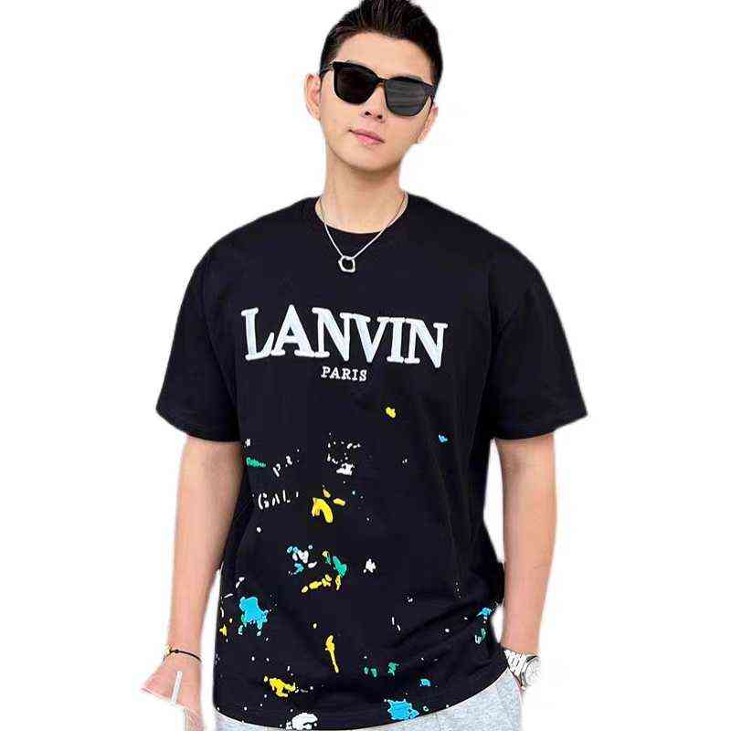 Men and Women Lanvin Gal Joint t Shirt Cotton Hand Painted Splash Graffiti Letters Loose Short Sleeve Round Neck T-shirt 2022
Men and Women Lanvin Gal Joint t Shirt Cotton Hand Painted Splash Graffiti Letters Loose Short Sleeve Round Neck T-shirt 2022