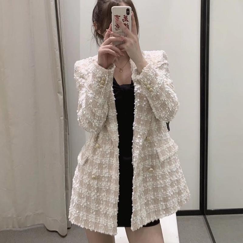 Women's Suits & Blazers Autumn Women's Small Fragrance Style Texture Double-breasted Casual Suit Jacket Long-sleeved Fashion Lapel SuitW, Photo color
Women's Suits & Blazers Autumn Women's Small Fragrance Style Texture Double-breasted Casual Suit Jacket Long-sleeved Fashion Lapel SuitW, Photo color