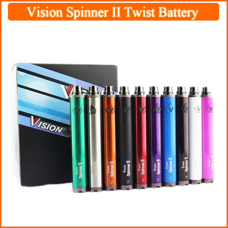 Vision Spinner ii 13 Colors 1650 mAh Battery Electronic Cigarettes eGo Twist 3.3v-4.8v Vision-Spinner 2 Ecigs for E Cigarette Vape Pen
Vision Spinner ii 13 Colors 1650 mAh Battery Electronic Cigarettes eGo Twist 3.3v-4.8v Vision-Spinner 2 Ecigs for E Cigarette Vape Pen