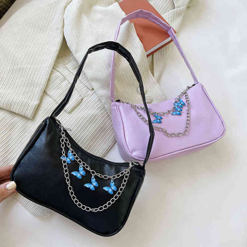 Evening Bags Fashion Women Butterfly Chain Shoulder Pure Color Casual Allmatch Underarm Elegant Ladies Small Hobos Handbags Purses 220630, Blue
Evening Bags Fashion Women Butterfly Chain Shoulder Pure Color Casual Allmatch Underarm Elegant Ladies Small Hobos Handbags Purses 220630, Blue