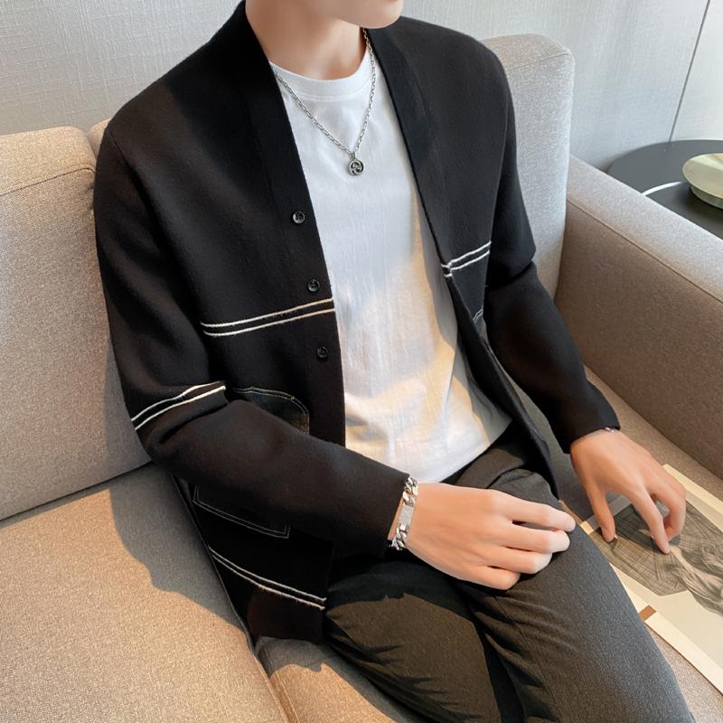 Men's Sweaters Spring Slim Fit Fashion Cardigan Men Clothing Simple All Match Business Formal Wear Casual Striped Pull Homme 3XL-M, Black
Men's Sweaters Spring Slim Fit Fashion Cardigan Men Clothing Simple All Match Business Formal Wear Casual Striped Pull Homme 3XL-M, Black
