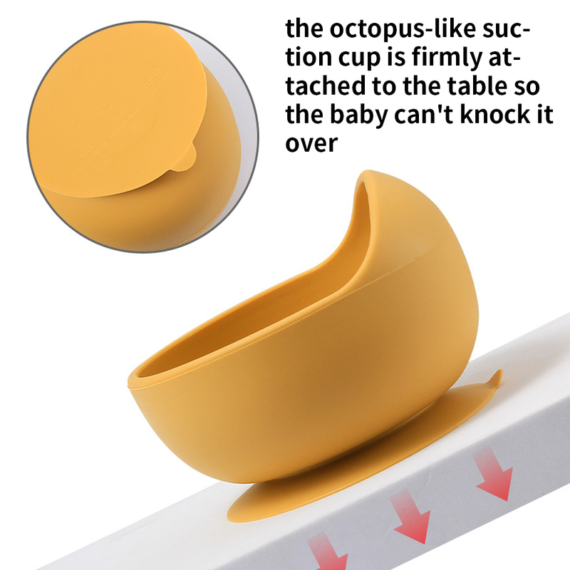 Baby Silicone Feeding Tableware Set Children's Bib Suction Cup Bowl Spoon Dishes BPA Free Food Supplement Bowls Dinner Plate 220512