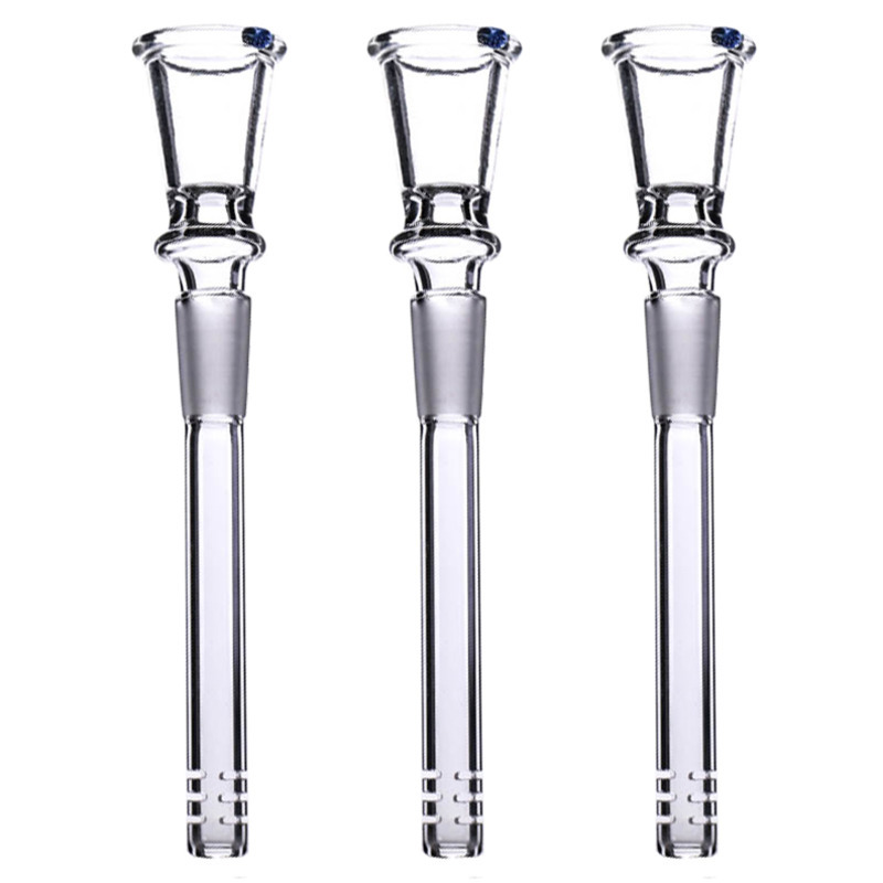 Smoking accessories Humanized Design Glass Downstem 14mm Male Bowl-free stem clear Downstemswith Diffuse Cuts Two Size Alternative Retail
Smoking accessories Humanized Design Glass Downstem 14mm Male Bowl-free stem clear Downstemswith Diffuse Cuts Two Size Alternative Retail