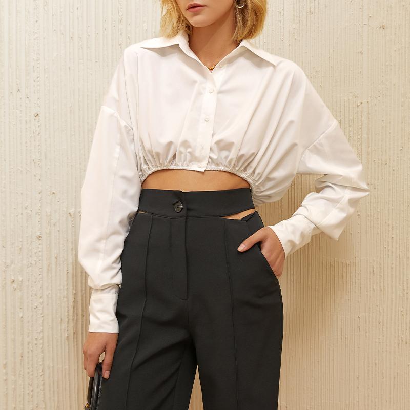 Women's Blouses & Shirts Minority High Sense Waist Closed Long Sleeve Short Shirt Women's 2022 Spring Summer Design Commuter White TopWo
Women's Blouses & Shirts Minority High Sense Waist Closed Long Sleeve Short Shirt Women's 2022 Spring Summer Design Commuter White TopWo