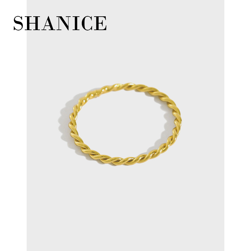 SHANICE 100 Real Pure S925 Sterling Silver Ring Fashion Simple Double Twist Fine Thin Little finger For Women Jewelry 220716
SHANICE 100 Real Pure S925 Sterling Silver Ring Fashion Simple Double Twist Fine Thin Little finger For Women Jewelry 220716