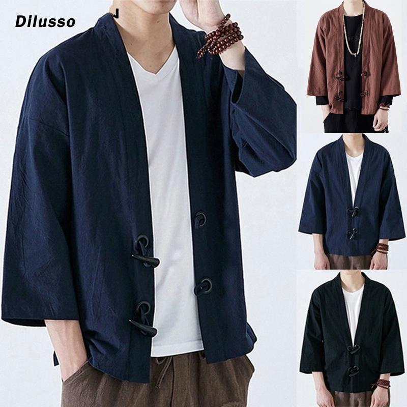 Men's Jackets Japanese Men Embroidery Kimono Coat Jacket Ethnic Outwear Vintage Loose Cardigan Tops Summer Multicolor 914-451 2022, Black;brown
Men's Jackets Japanese Men Embroidery Kimono Coat Jacket Ethnic Outwear Vintage Loose Cardigan Tops Summer Multicolor 914-451 2022, Black;brown