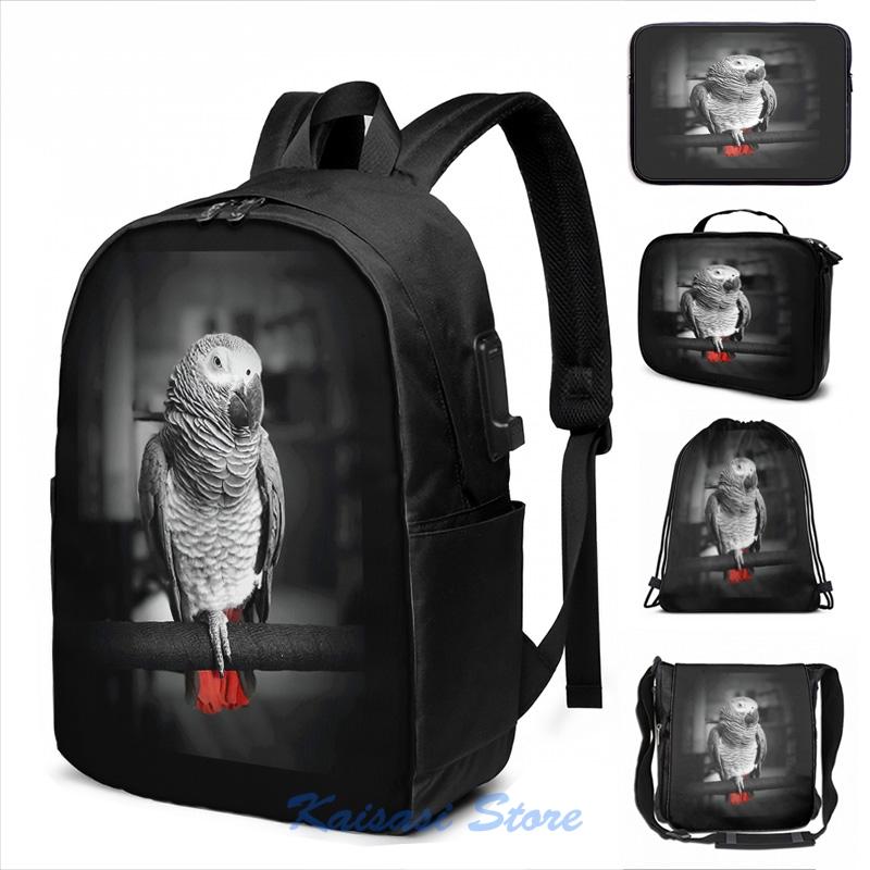 Backpack Funny Graphic Print African Grey Parrot Pograph USB Charge Men School Bags Women Bag Travel Laptop, Drawstring bag
Backpack Funny Graphic Print African Grey Parrot Pograph USB Charge Men School Bags Women Bag Travel Laptop, Drawstring bag