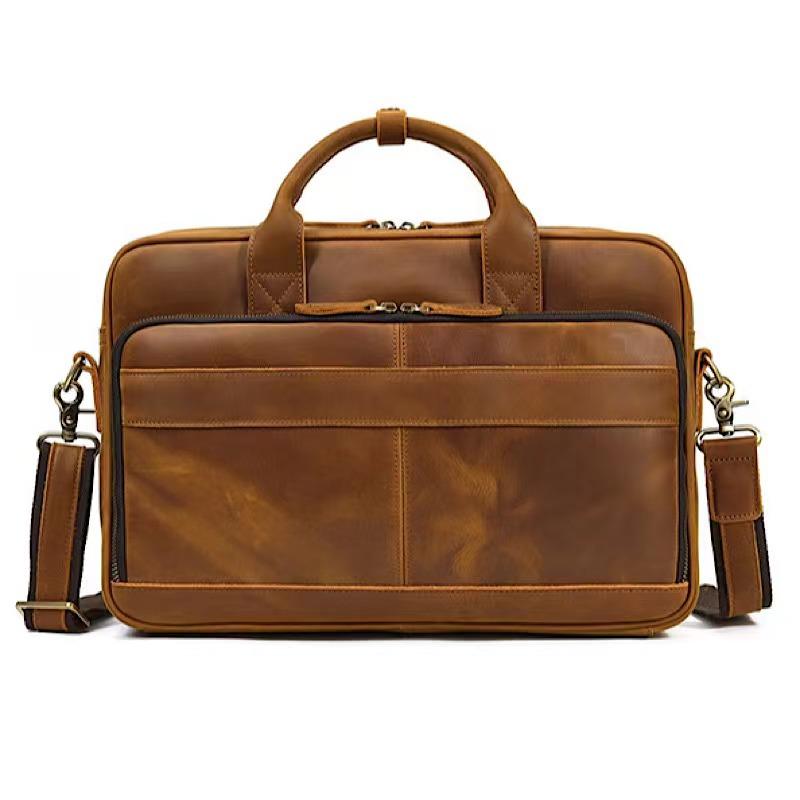 Briefcases Retro Handbag Full Grain Leather Briefcase For Men Business Travel Case Messenger Bag Fits 14" LaptopBriefcases, Brown
Briefcases Retro Handbag Full Grain Leather Briefcase For Men Business Travel Case Messenger Bag Fits 14" LaptopBriefcases, Brown