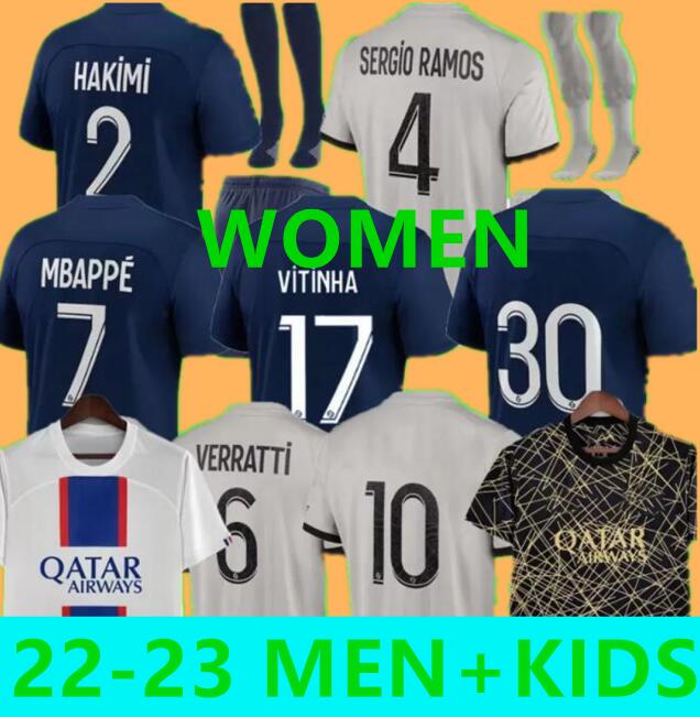 MBAPPE HAKIMI WOMEN #30 soccer jersey SERGIO RAMOS 21 22 23 Maillots de football 2022 2023 MARQUINHOS VERRATTI pSGS men kids kit sets uniform enfants, Away kids
MBAPPE HAKIMI WOMEN #30 soccer jersey SERGIO RAMOS 21 22 23 Maillots de football 2022 2023 MARQUINHOS VERRATTI pSGS men kids kit sets uniform enfants, Away kids