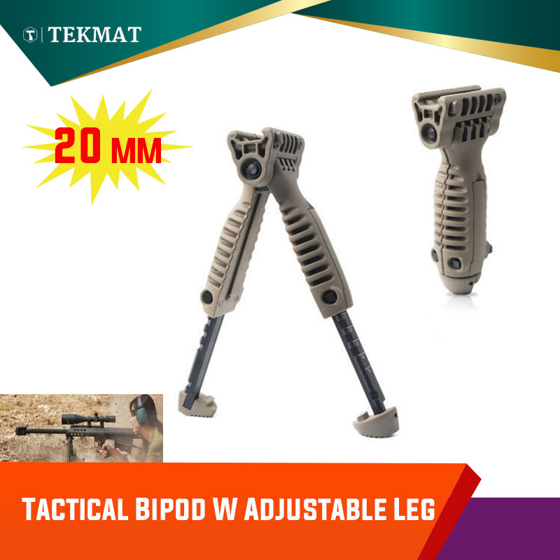 Tekmat Tactical Bipod With Adjustable Leg Foregrip Gun Fits 20mm Picatinny Rail Retractable Stand Tan Xhunter, Black
Tekmat Tactical Bipod With Adjustable Leg Foregrip Gun Fits 20mm Picatinny Rail Retractable Stand Tan Xhunter, Black