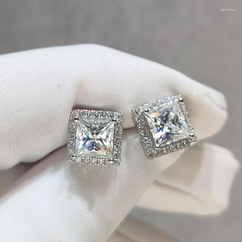 Stud Diamond Test Past 1 Carat Total 2 Ct Square Brilliant Cut D Color Moissanite Earrings 925 Silver Big Gemstone For WomenStud
Stud Diamond Test Past 1 Carat Total 2 Ct Square Brilliant Cut D Color Moissanite Earrings 925 Silver Big Gemstone For WomenStud