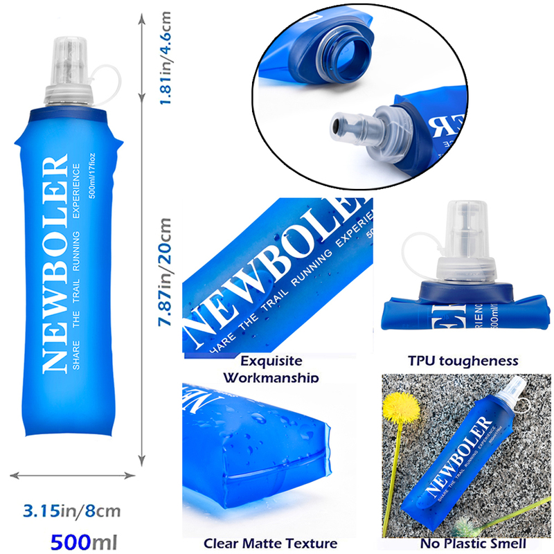 Ultra Lightweight Running Backpack 5L Trail Hydration Vest Pack Marathon Bike Rucksack bag 500ml Soft Flask 220520