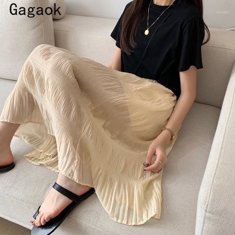 Gagaok Women Preppy Style Chiffon Skirt 2022 Summer Solid A-Line Empire Knee-Length Sweet Chic Midi Fashion Ladies Skirts, Black
Gagaok Women Preppy Style Chiffon Skirt 2022 Summer Solid A-Line Empire Knee-Length Sweet Chic Midi Fashion Ladies Skirts, Black