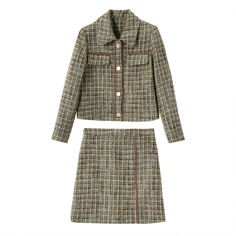 Upgraded season banquet Wedding Cocktail Party Winter Two Pieces Jacket boss women French Tweed Coat Office Lady Skirt Female Clothing Sets, Green
Upgraded season banquet Wedding Cocktail Party Winter Two Pieces Jacket boss women French Tweed Coat Office Lady Skirt Female Clothing Sets, Green