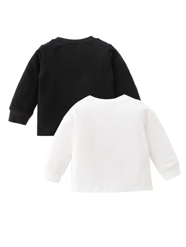 Baby 2pcs Heart Print Sweatshirt SHE