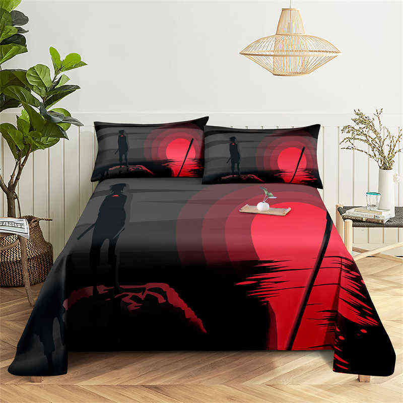 Landscape Scenery Duvet Cover Set Digital Printing Sun Lake Comforter Cover with case for Teens Bedding Set King Full Size L220711