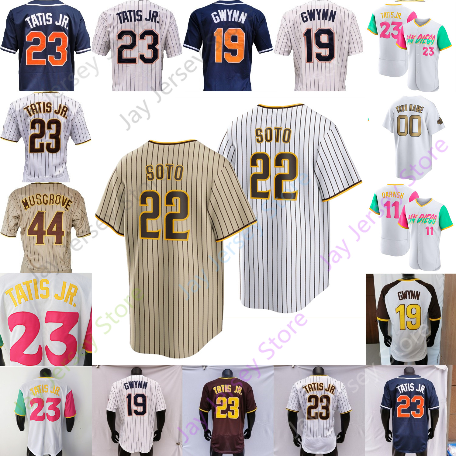 2022 City Connect Jersey Fernando Tatis Jr. Tony Gwynn Abrams Jake Cronenworth Manny Machado Joe Musgrove Yu Darvish Kim Voit Cano Juan Soto Josh Bell Josh Hader, White
2022 City Connect Jersey Fernando Tatis Jr. Tony Gwynn Abrams Jake Cronenworth Manny Machado Joe Musgrove Yu Darvish Kim Voit Cano Juan Soto Josh Bell Josh Hader, White