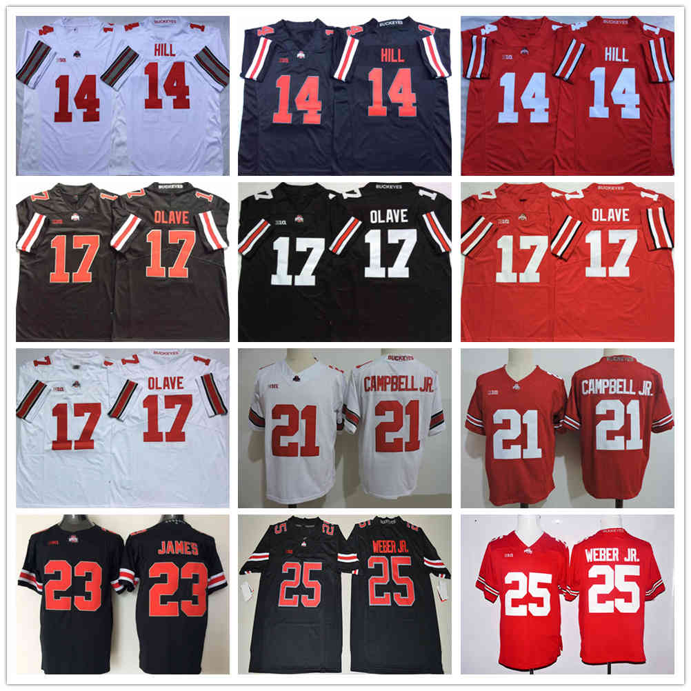 NCAA Ohio State Buckeyes College Football Jersey 14 K.J. Hill 17 Chris Olave 21 Parris Campbell JR. 23 James 25 Mike Weber JR High Quality stitched jerseys, As picture
NCAA Ohio State Buckeyes College Football Jersey 14 K.J. Hill 17 Chris Olave 21 Parris Campbell JR. 23 James 25 Mike Weber JR High Quality stitched jerseys, As picture