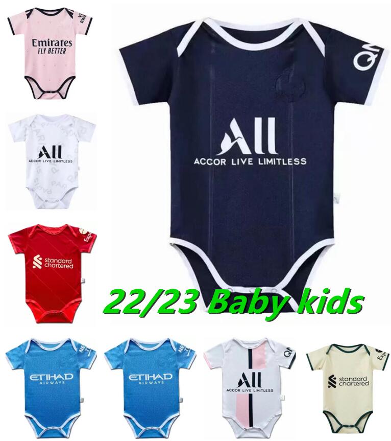 22 23 Baby kit soccer jersey 2022 2023 kids suit 6 to 18 months boys child sets home away football shirt Uniform top quality 6545, 13
22 23 Baby kit soccer jersey 2022 2023 kids suit 6 to 18 months boys child sets home away football shirt Uniform top quality 6545, 13
