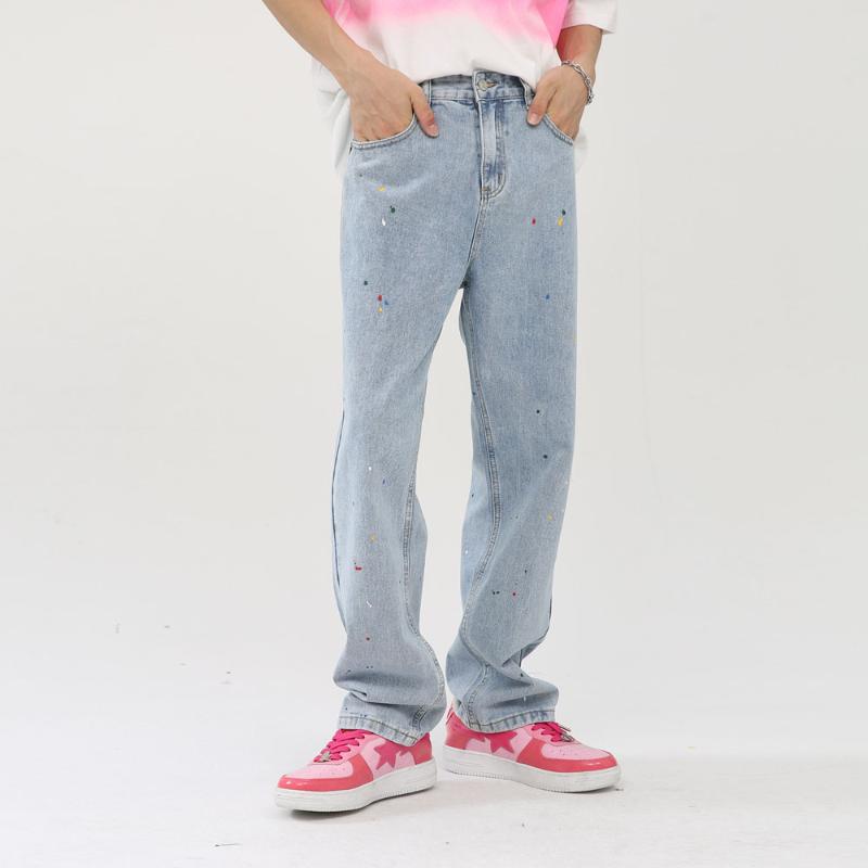 Men' Jeans Men Casual Straight Denim Male Color Paint Korean Streetwear Vintage Fashion Hip Hop Trousers PantsMen, 974
Men' Jeans Men Casual Straight Denim Male Color Paint Korean Streetwear Vintage Fashion Hip Hop Trousers PantsMen, 974
