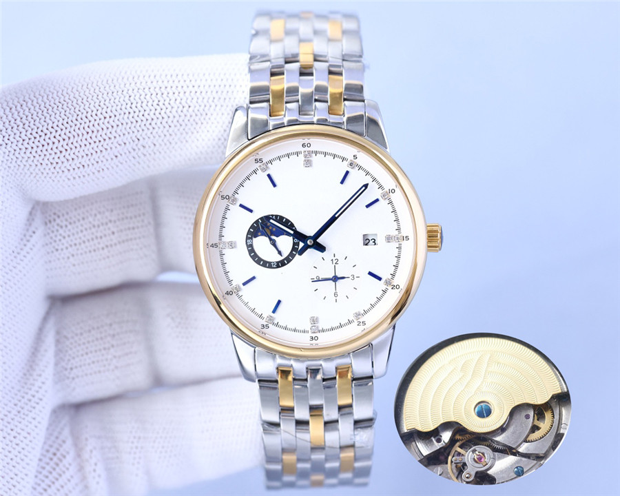 Men Watch Automatic Mechanical Movement Multifunctional Watch Date Type Stainless Steel Strap Sapphire Glass Mirror Waterproof White Black With Box 
Men Watch Automatic Mechanical Movement Multifunctional Watch Date Type Stainless Steel Strap Sapphire Glass Mirror Waterproof White Black With Box
