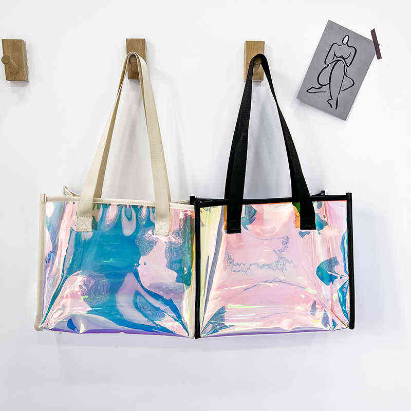Evening Bags 2022 Transparent for Women Pvc Hologram Laser Shoulder Large Capacity Jelly Shopping Tote Summer Beach Seaside Hand 220608, Black
Evening Bags 2022 Transparent for Women Pvc Hologram Laser Shoulder Large Capacity Jelly Shopping Tote Summer Beach Seaside Hand 220608, Black